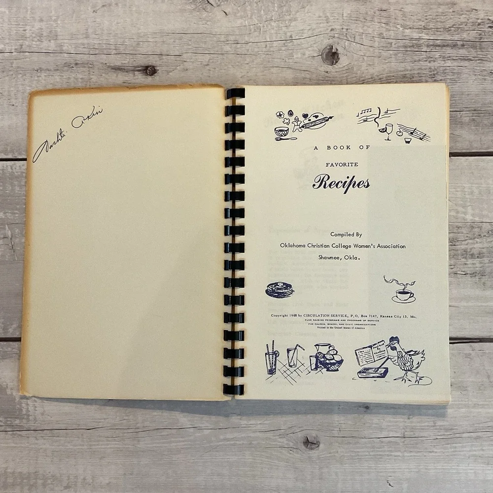 Favorite Recipes Our Best Cooks Cookbook Oklahoma Christian College Shawnee‎
